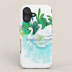 Swans In Love iPhone Case Gallery Image 1
