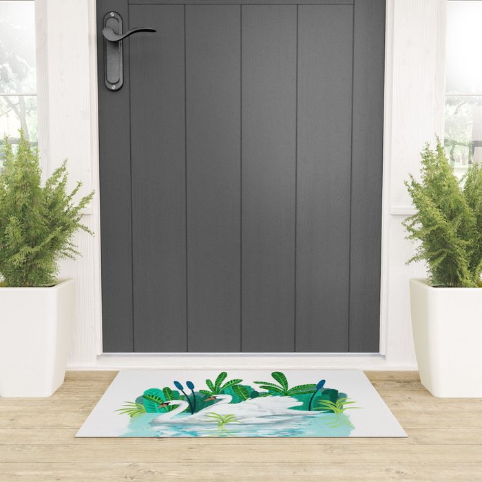 Swans In Love Welcome Mat Gallery Image 3