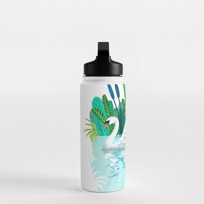 Swans In Love Water Bottle Gallery Image 3