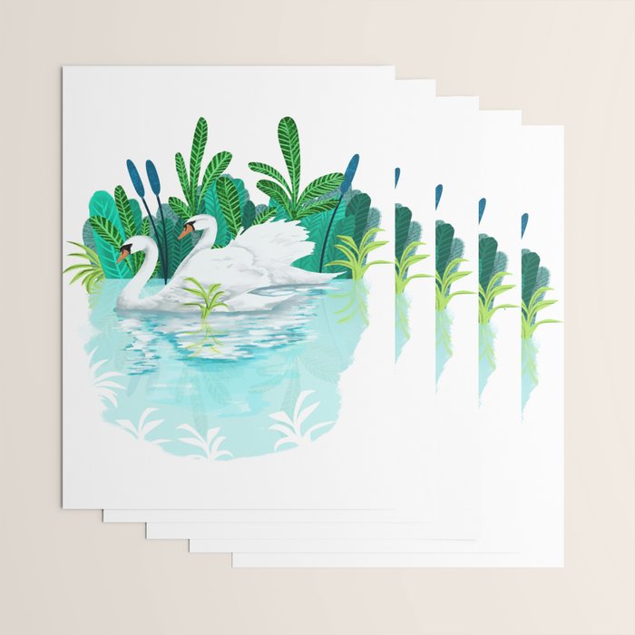 Swans In Love Wrapping Paper Gallery Image 3