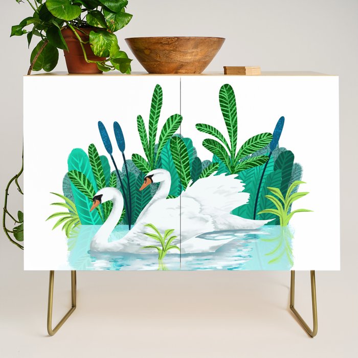 Swans In Love Credenza Gallery Image 1