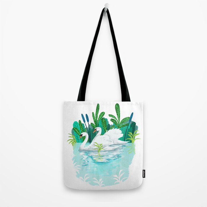 Swans In Love Tote Bag Gallery Image 2