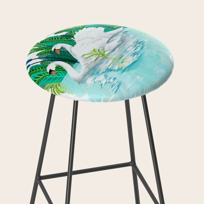 Swans In Love Stool Gallery Image 2