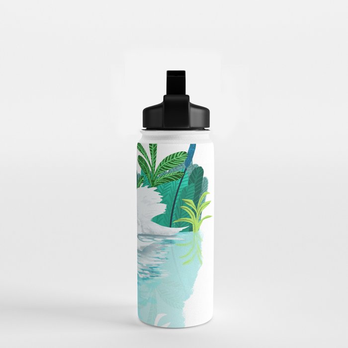 Swans In Love Water Bottle Gallery Image 2