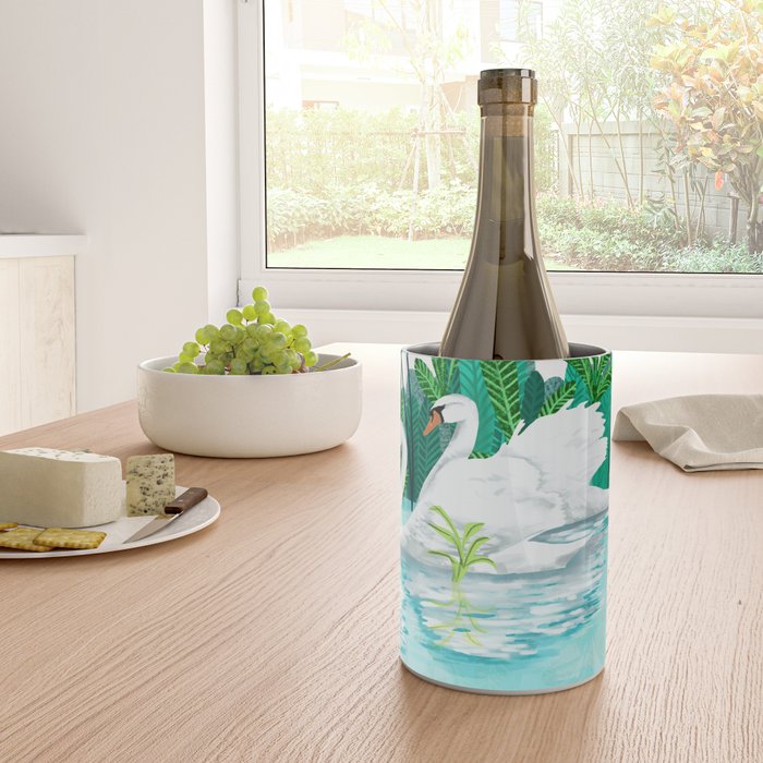 Swans In Love Wine Chiller Gallery Image 4