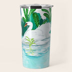 Swans In Love Travel Mug Gallery Image 1