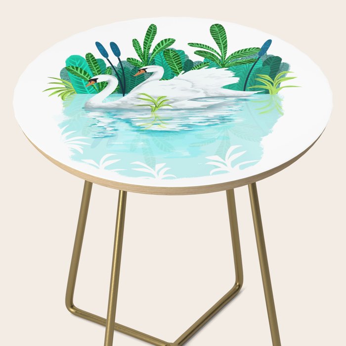 Swans In Love Side Table Gallery Image 2