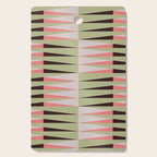 Geometric pattern rose and light green Cutting Board Gallery Image 1