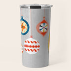 Christmas retro baubles no3 Travel Mug Gallery Image 1
