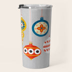 Christmas retro baubles no3 Travel Mug Gallery Image 3
