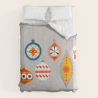 Christmas retro baubles no3 Duvet Cover Gallery Image 6