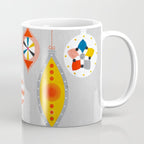 Christmas retro baubles no3 Coffee Mug Gallery Image 1