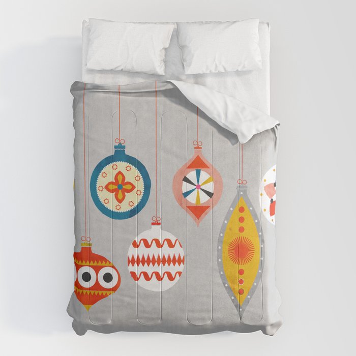 Christmas retro baubles no3 Comforter Gallery Image 6