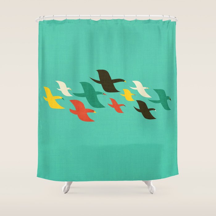 Birds are flying Shower Curtain Gallery Image 1