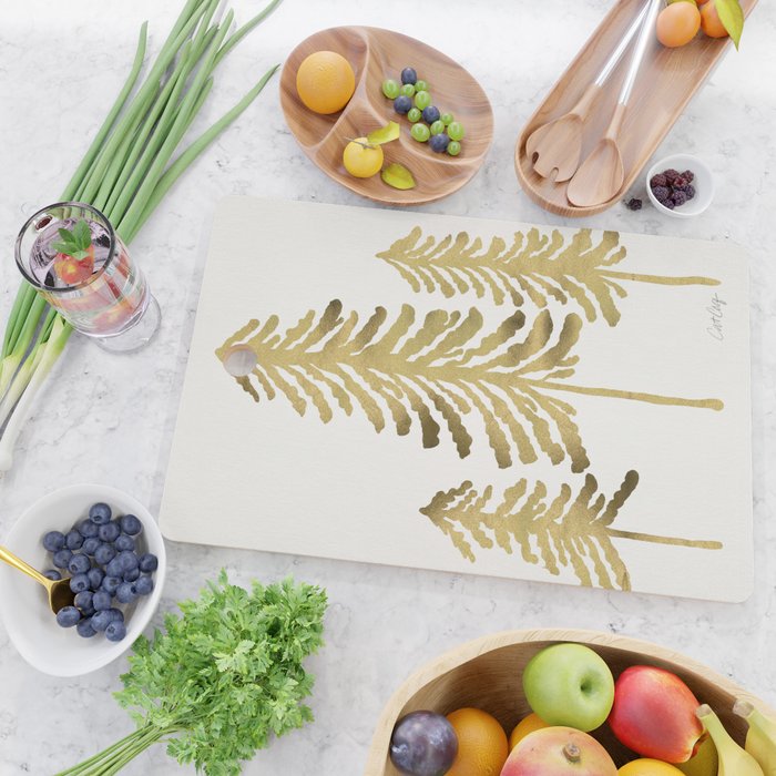 Pine Trees - Gold Palette Cutting Board Gallery Image 2