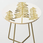 Pine Trees - Gold Palette Side Table Gallery Image 2