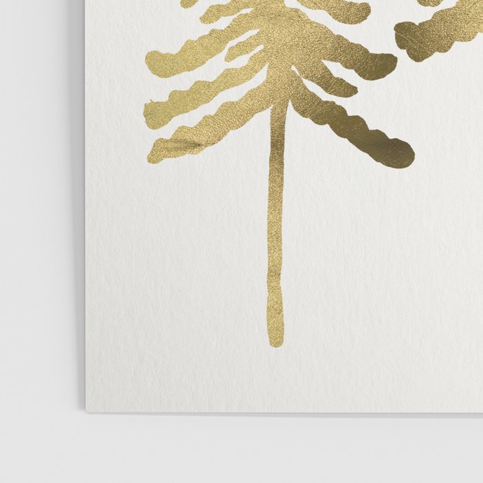 Pine Trees - Gold Palette Poster Gallery Image 3