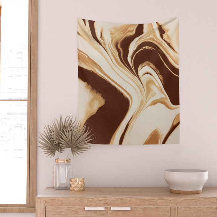 Mocha Drift Wall Tapestry Gallery Image 2