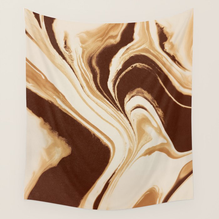 Mocha Drift Wall Tapestry Gallery Image 1