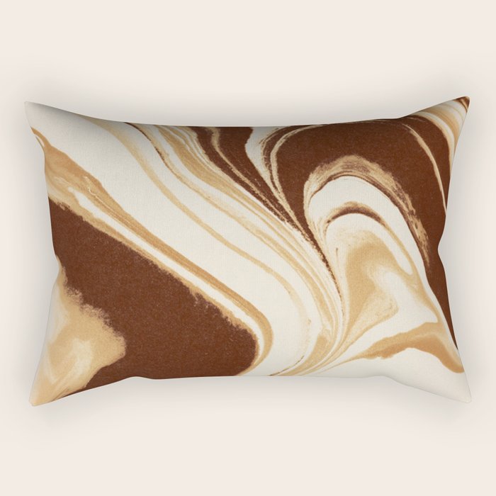 Mocha Drift Rectangular Pillow Gallery Image 2