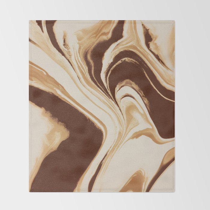 Mocha Drift Throw Blanket Gallery Image 2