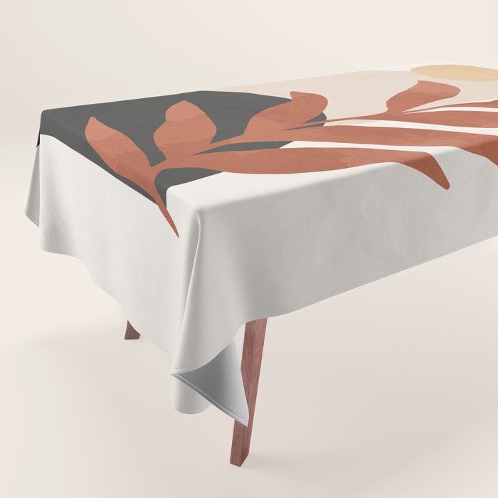 Abstract Art /Minimal Plant 9 Tablecloth Gallery Image 1