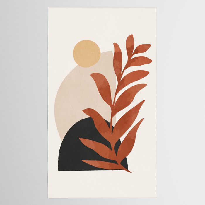Abstract Art /Minimal Plant 9 Tablecloth Gallery Image 2