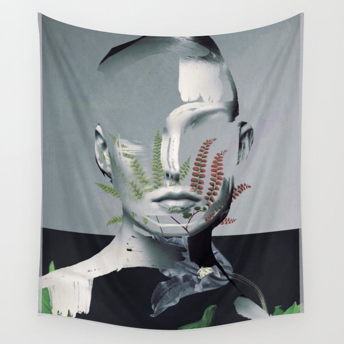 Abstract Portrait 8 Wall Tapestry Gallery Image 4