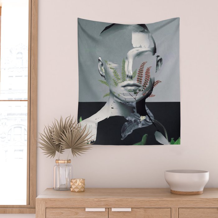 Abstract Portrait 8 Wall Tapestry Gallery Image 2