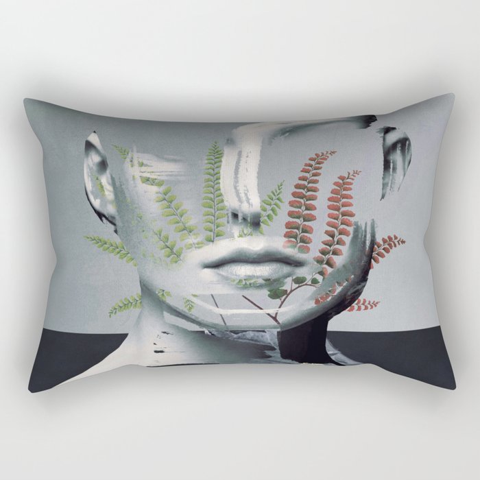 Abstract Portrait 8 Rectangular Pillow Gallery Image 1