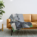 Abstract Portrait 8 Throw Blanket Gallery Image 1