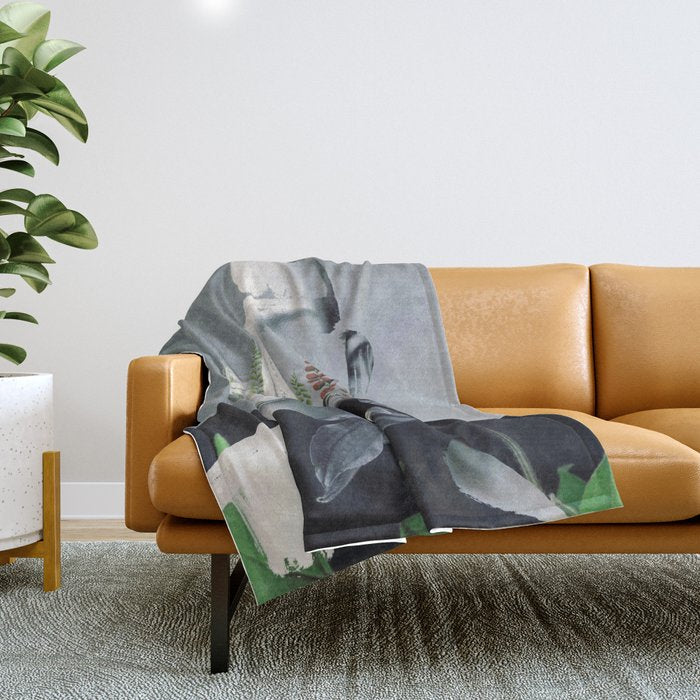 Abstract Portrait 8 Throw Blanket Gallery Image 1