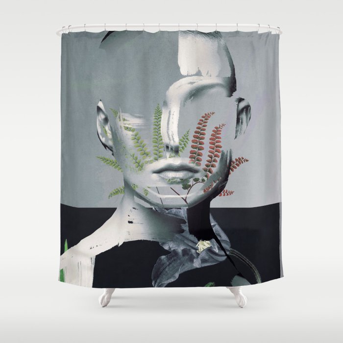 Abstract Portrait 8 Shower Curtain Gallery Image 1