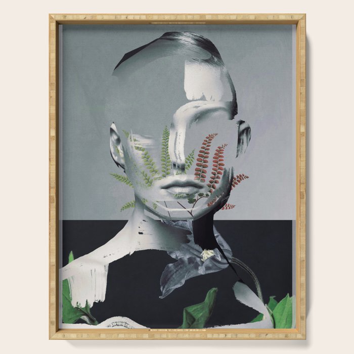 Abstract Portrait 8 Serving Tray Gallery Image 1
