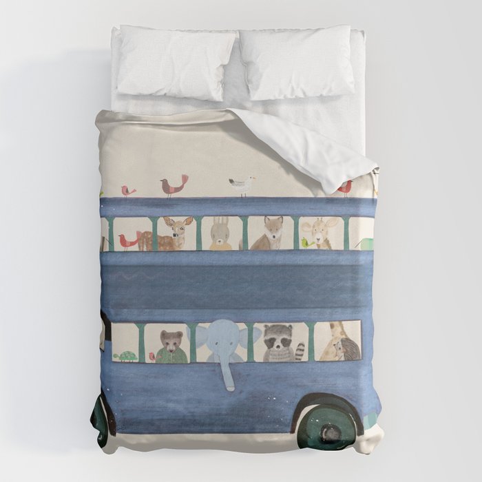 the big blue bus Duvet Cover Gallery Image 1