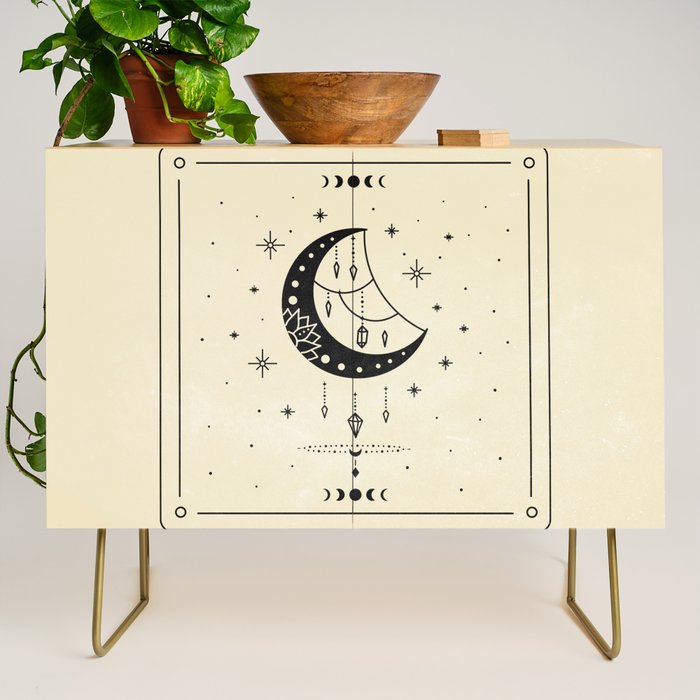 Mystic Moon & Stars: The Beige Edition Credenza Gallery Image 1