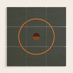 catch II anthracite and ocher Wood Wall Art Gallery Image 1