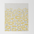Sunflower Field Throw Blanket Gallery Image 2