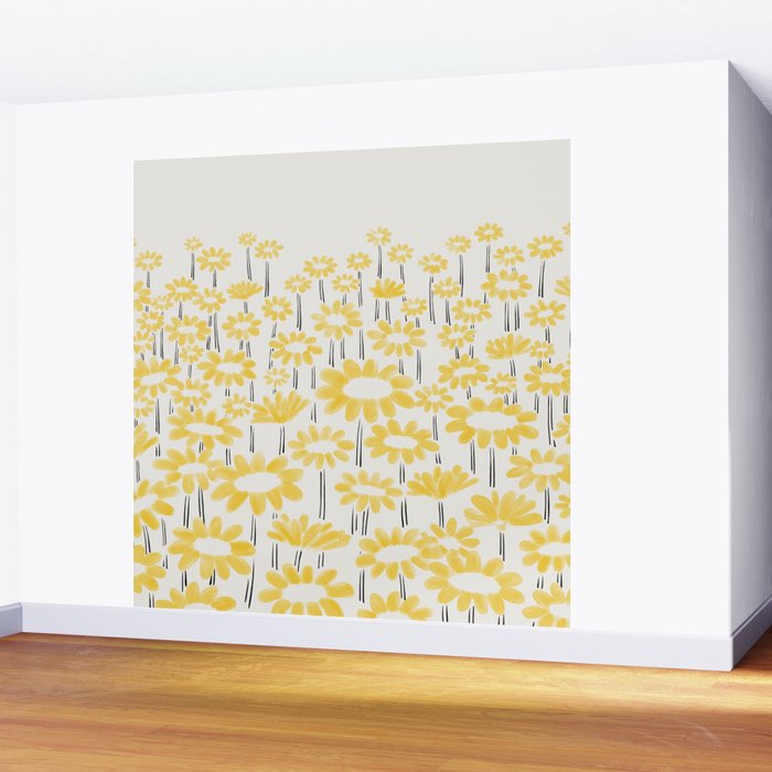Sunflower Field Wall Mural Gallery Image 2
