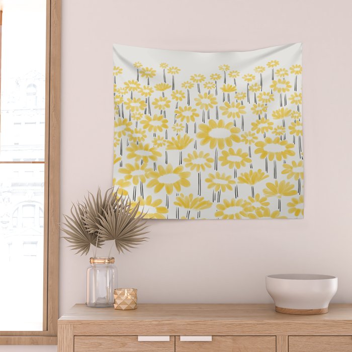 Sunflower Field Wall Tapestry Gallery Image 2