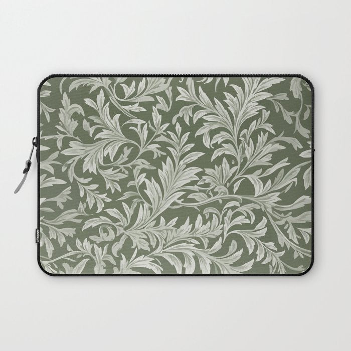 Countryside Bloom Sage Leaf Laptop Sleeve Gallery Image 1