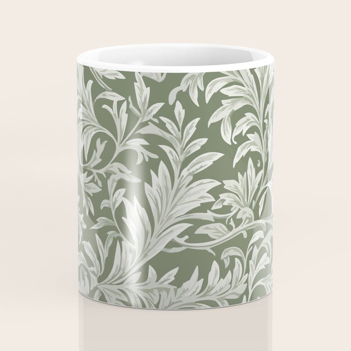 Countryside Bloom Sage Leaf Coffee Mug Gallery Image 4
