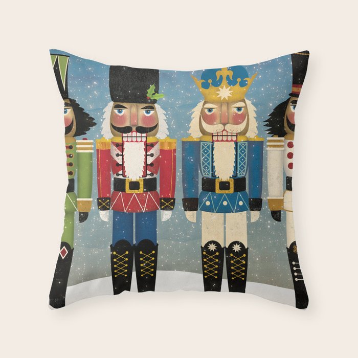 Nutcrackers Throw Pillow Gallery Image 1