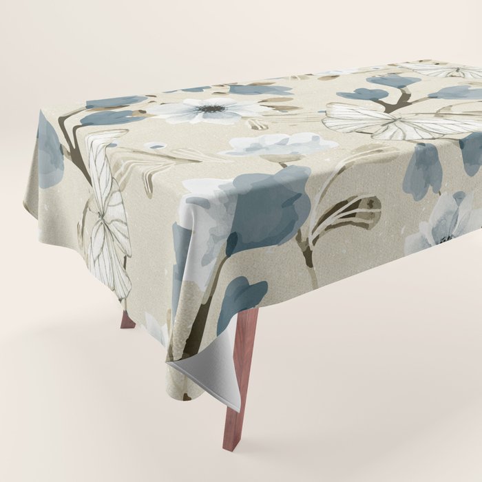 Flowers and Butterflies Tablecloth Gallery Image 1