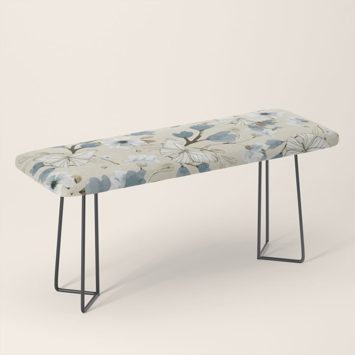 Flowers and Butterflies Bench Gallery Image 1