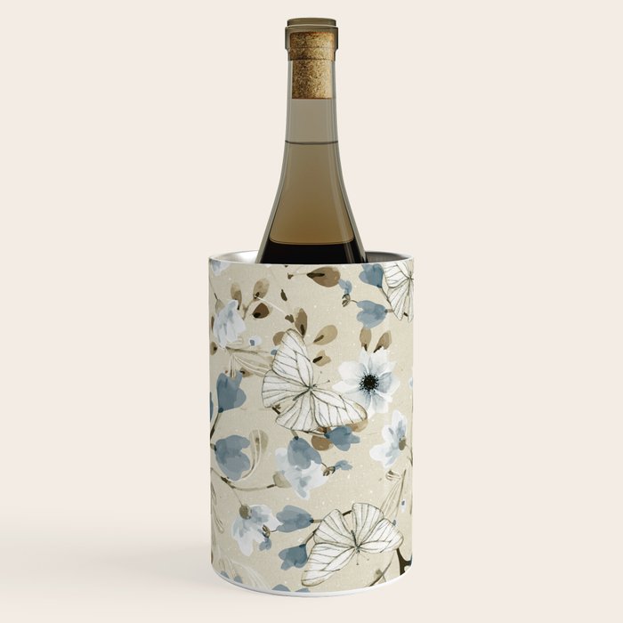 Flowers and Butterflies Wine Chiller Gallery Image 3