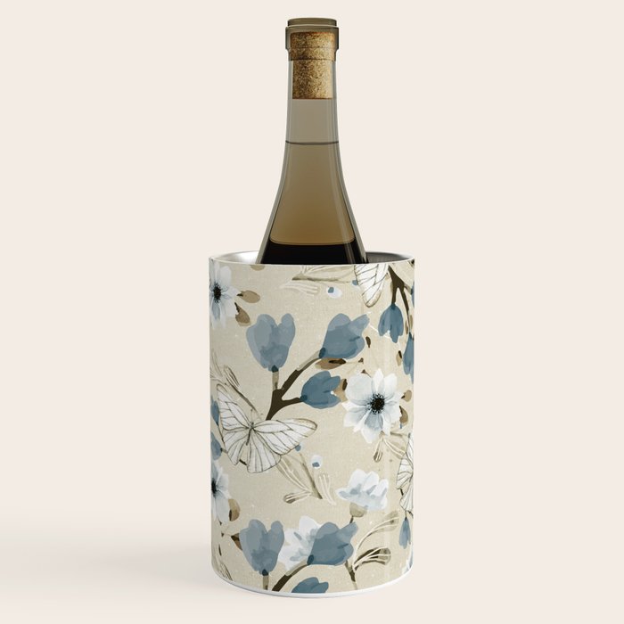 Flowers and Butterflies Wine Chiller Gallery Image 2