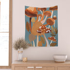Mushrooms 3 Wall Tapestry Gallery Image 2