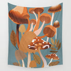 Mushrooms 3 Wall Tapestry Gallery Image 4