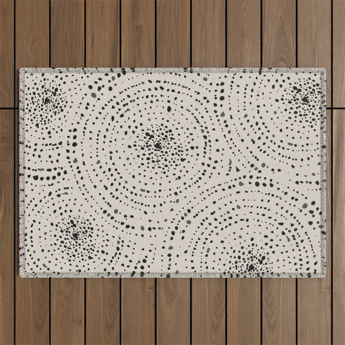 Boho Pattern Minimalistic Decor Outdoor Rug Gallery Image 1